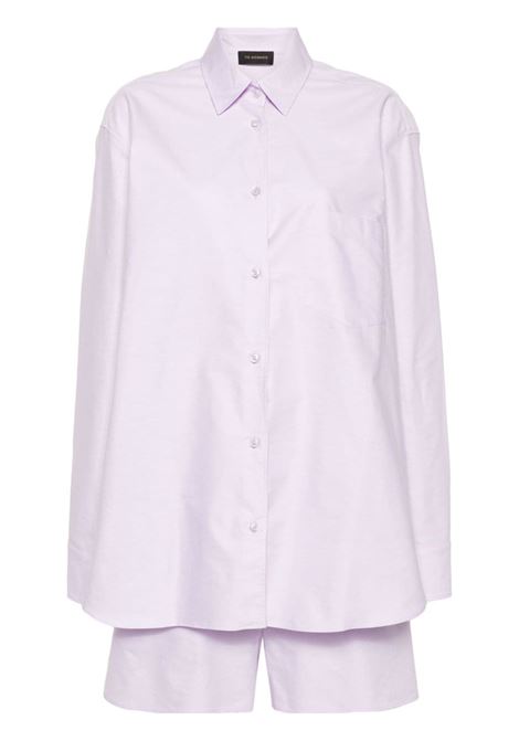 Lilac georgiana shirt and shorts set  - women THE ANDAMANE | TM156419ATNC164LLC